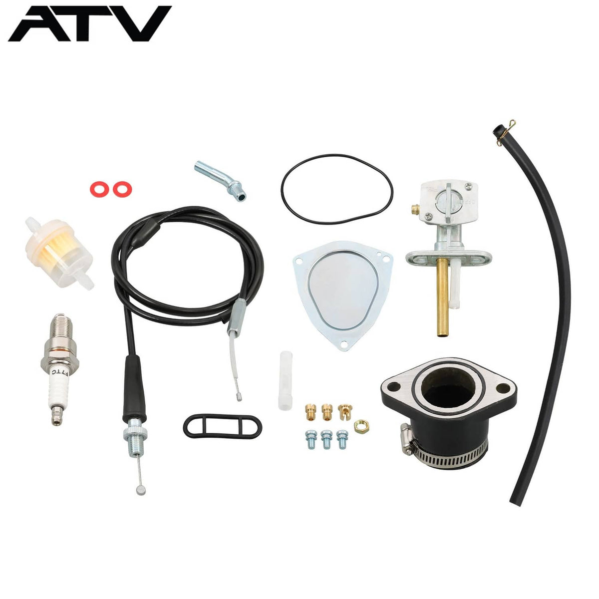 Solidspare Carburetor Kit For YAMAHA Big Bear Wolverine Kodiak Grizzly 250 350 400 US