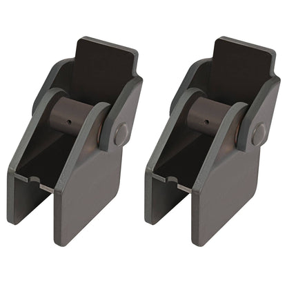 Solidspare (2) Weld-on Dump Truck Trailer Hinge Heavy Duty Steel Fit 2" Rectangular Tube
