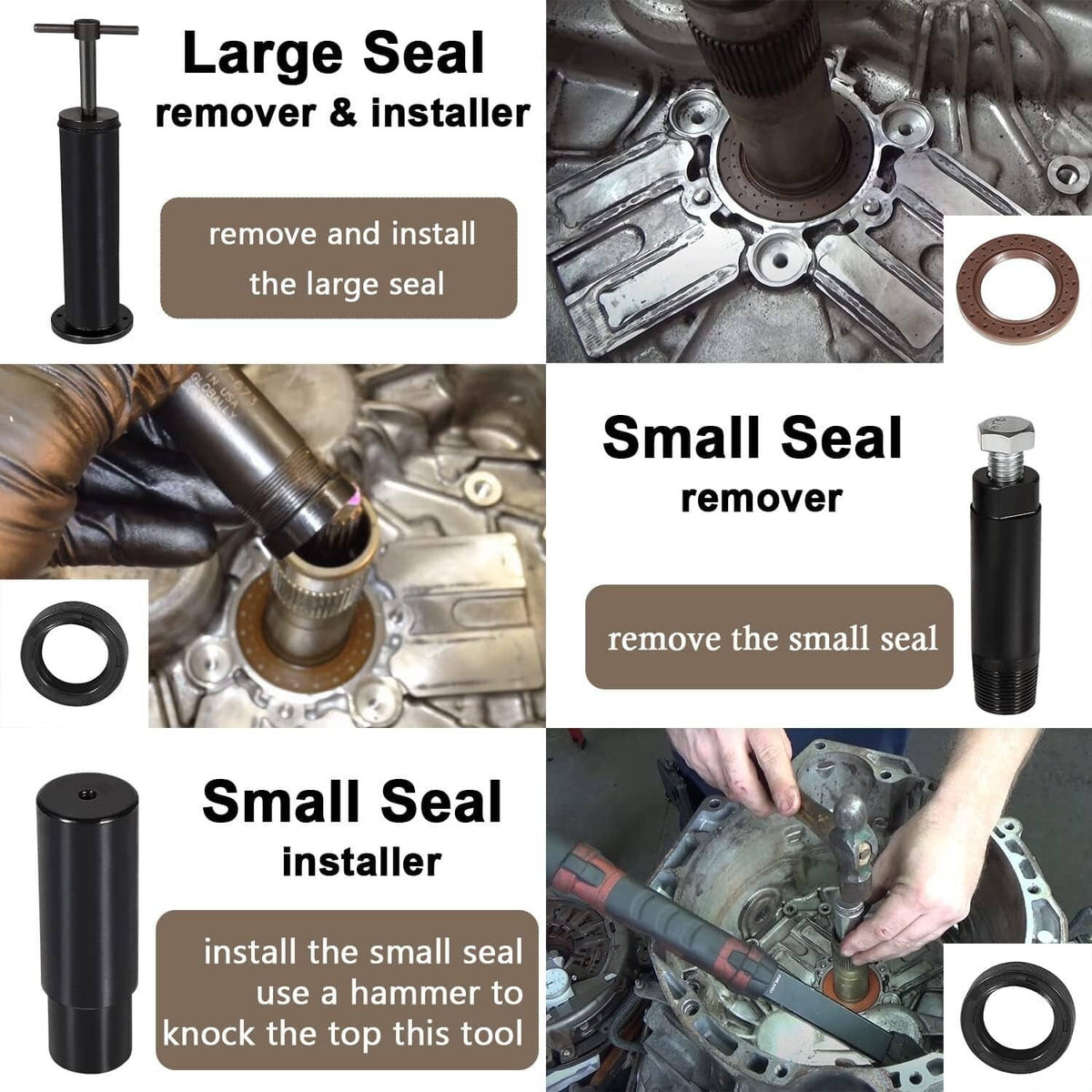 Solid Spare For Ford Focus Festiva DCT DPS6 Dual Clutch Transmission Seal Installer Tool Kit