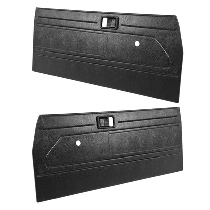 Solid Spare Fit 84-87 Toyota Pickup Truck Interior Door Panels Center Section Black ABS