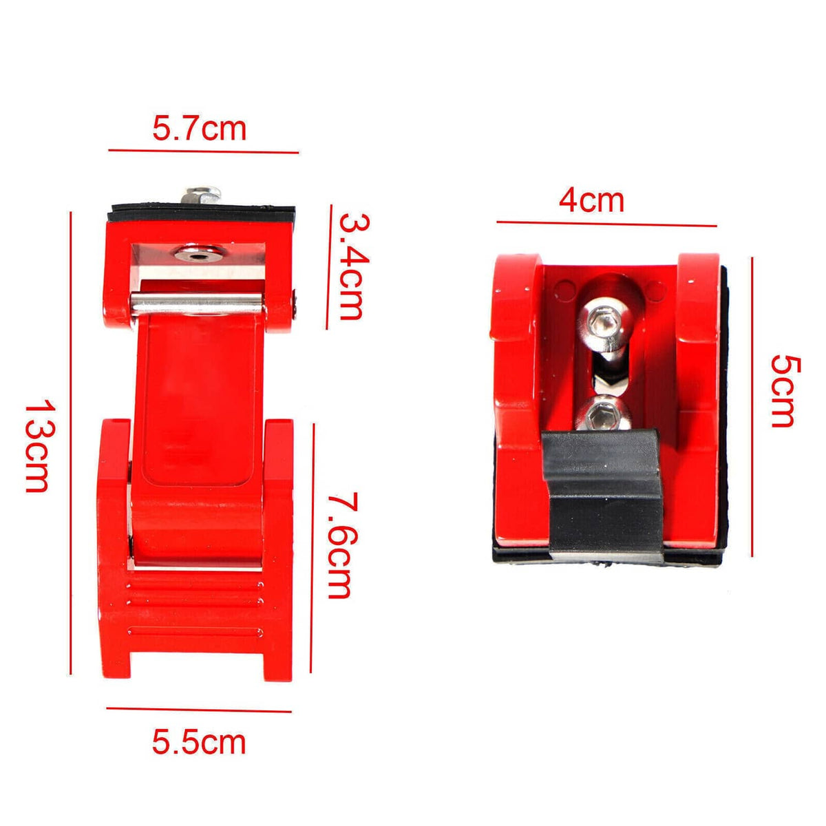 Solidspare New Red Aluminum Hood Latch Lock Catch Buckle Flag for 2007+ Jeep Wrangler JK JL