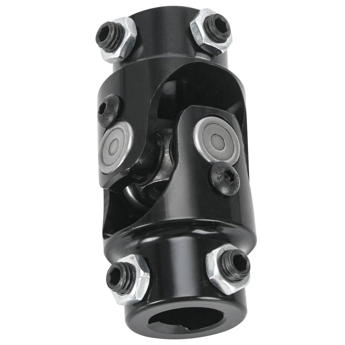 Solidspare Black Steering Box U Joint 36" Steel Steering Shaft & 3/4" Support Bearing GM
