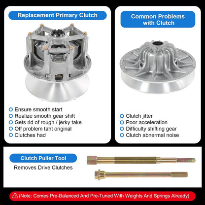 Solidspare FOR 2019-2020 POLARIS RANGER 1000 XP HD PRIMARY & SECONDARY CLUTCH ! 2018 drive