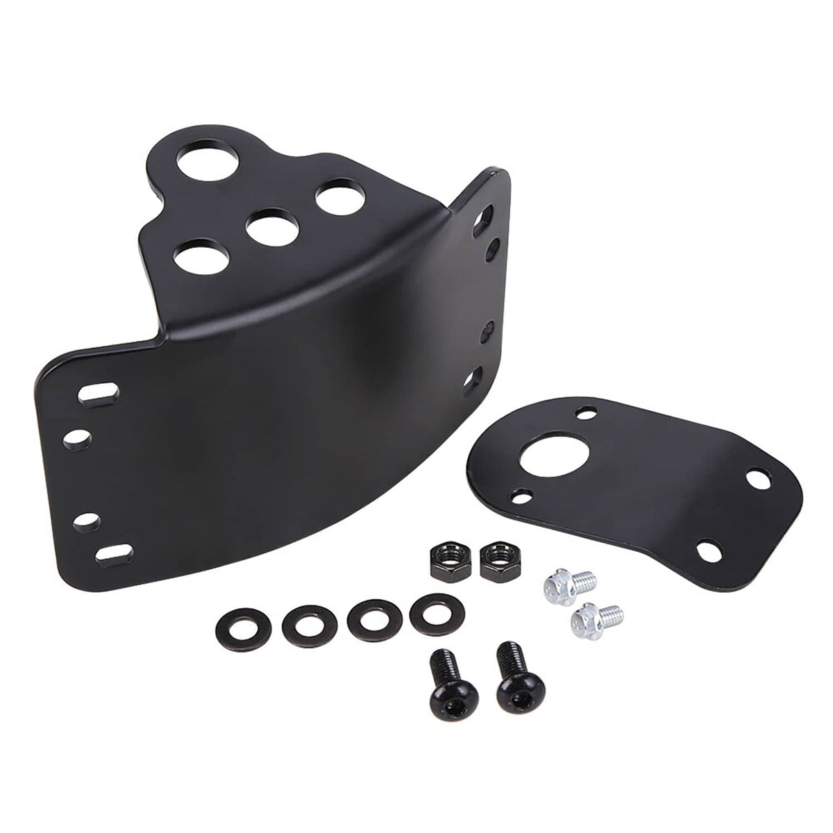 Solidspare Motorcycle License Plate Holder Side Mount Bracket for Harley Honda Universal US