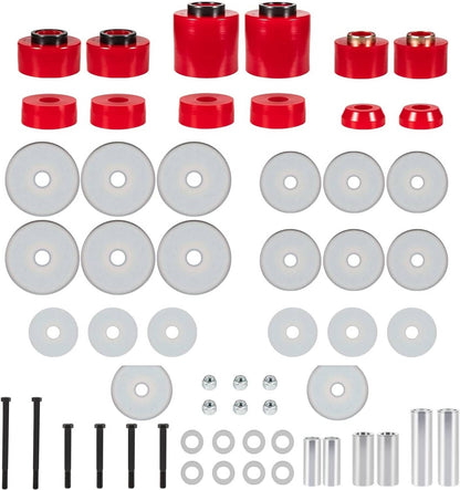 Solid Spare for 1980-1998 Ford F150 F250 F350 2WD/4WD 4.4123R Body Cab Mount Bushing Set Kit