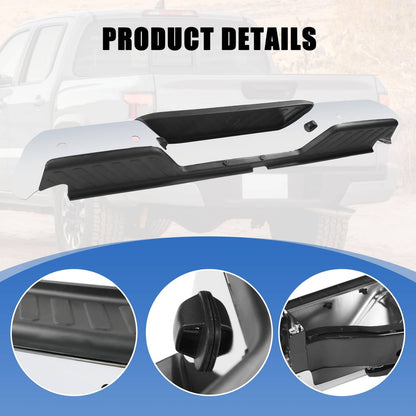 Solidspare Chrome Rear Step Bumper Assembly W/ Sensor Hole For 2005-2021 Nissan Frontier