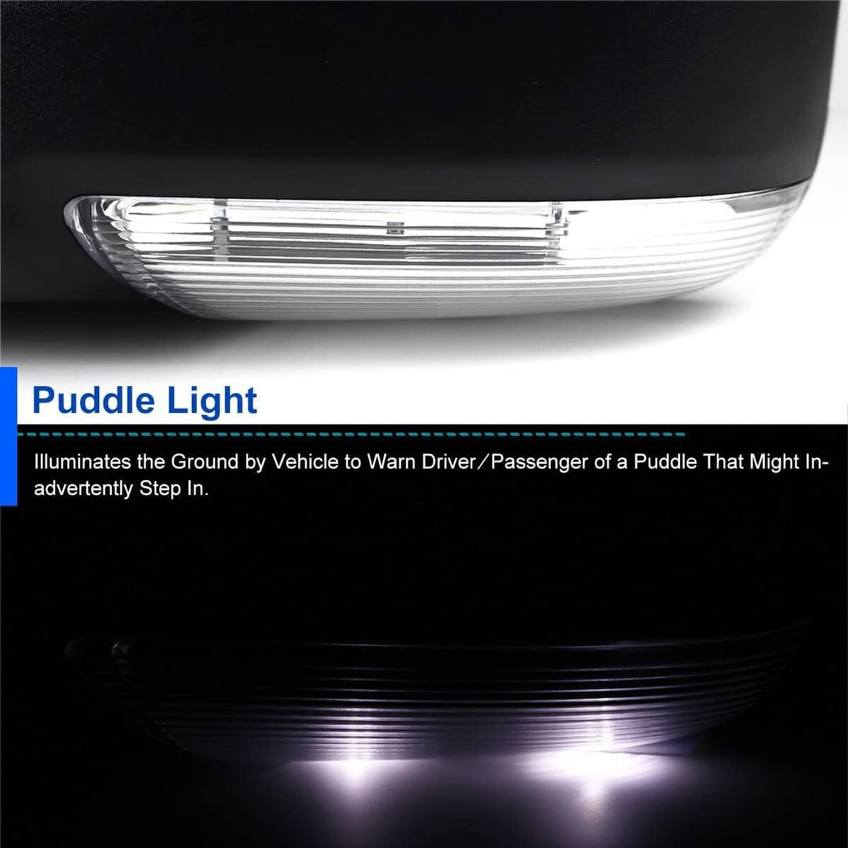 Solidspare Left/Driver Mirror w/Heated+ Temp Sensor Power Fold For 2013-2019 Dodge Ram 1500