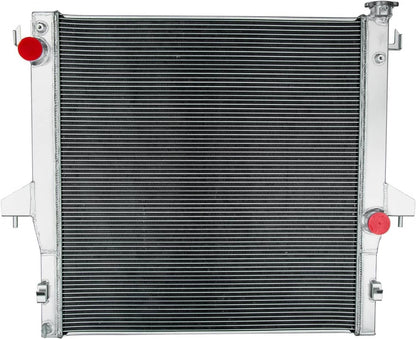 Solidspare 2 Row Radiator For 2003-2009 Dodge Ram 2500 3500 5.9L 6.7L Diesel Cummin Silver