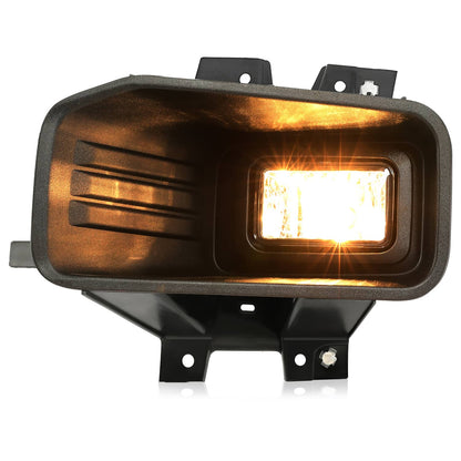 Solid Spare Clear Lens Halogen Fog Lights Lamps Set Pair For Ford F-150 F150 2018-2020