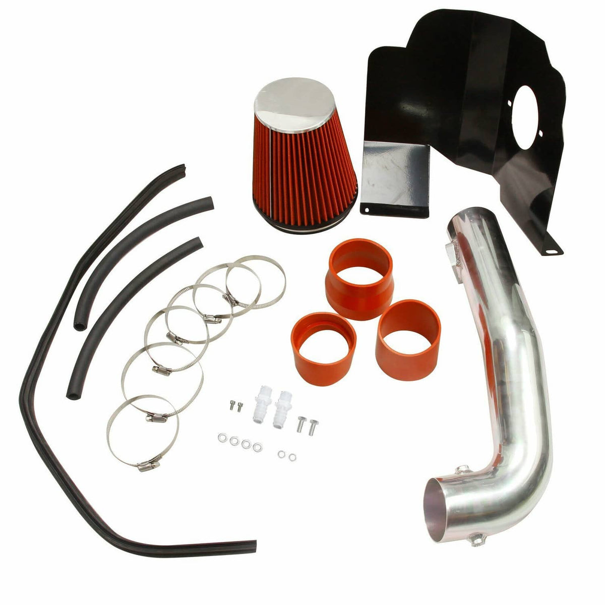 Solidspare New Cold Air Intake System w/Filter Shield For 14-18 Chevy GMC 1500 5.3L 6.2L