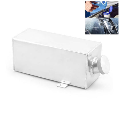 Solidspare 1.7L Aluminum Windshield Wiper Washer Fluid Bottle Overflow Reservoir Water Tank