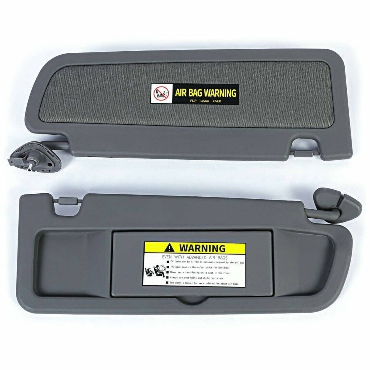 Solidspare Pair Sun Visor Dark Gray For 2006-2011 Honda Civic Visors Left & Right Visor Set