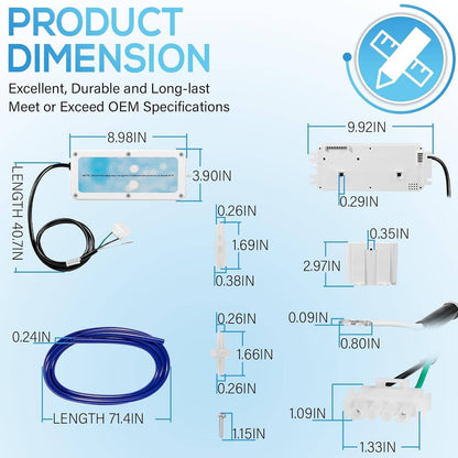 Solid Spare 1106523 EUV3 Spa Ozonator Kit w/ 4-Pin AMP for Hot Tubs & Spas Up to 800 Gallons
