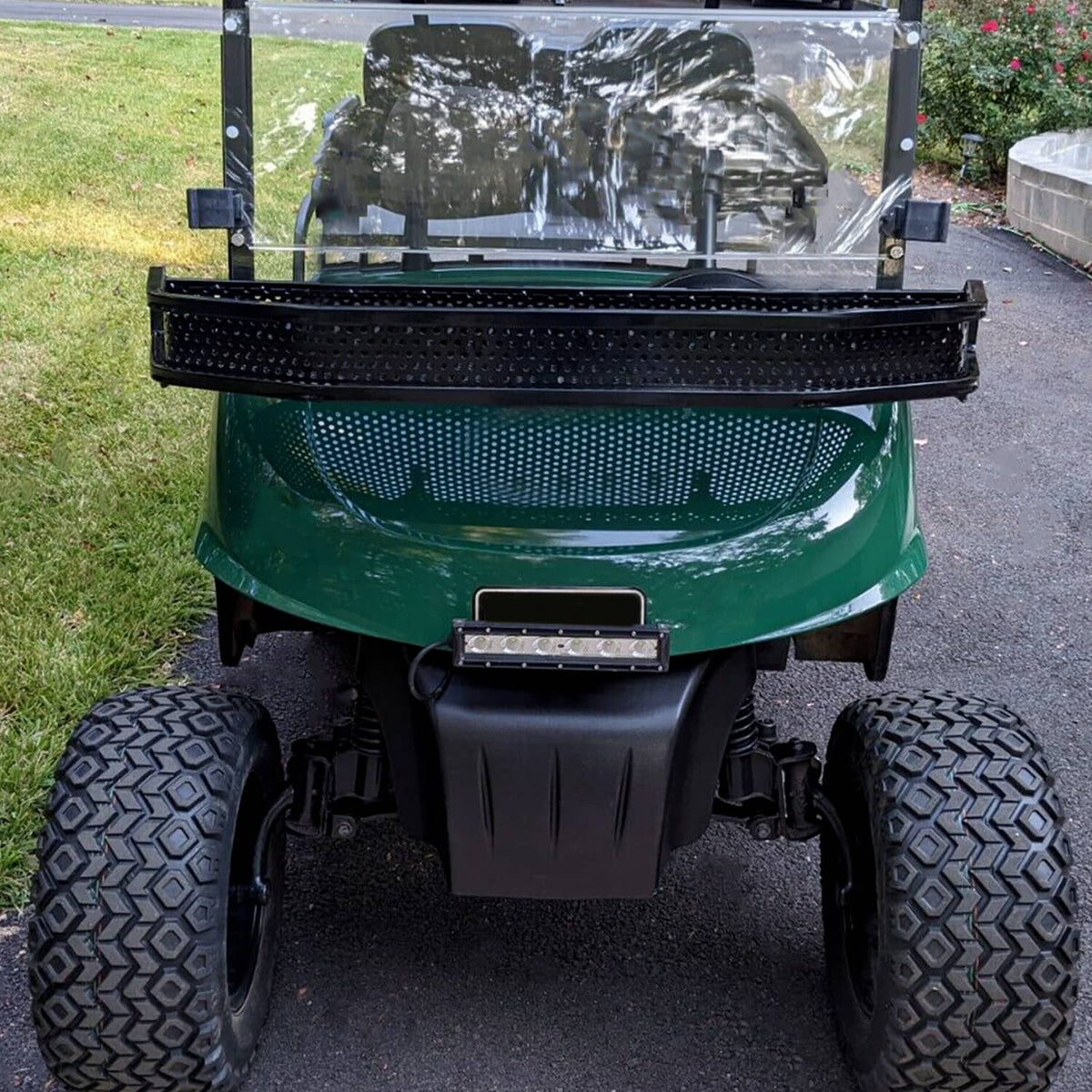 Solidspare For 2008+ EZGO RXV Golf Cart Front Clay Basket Storage Cargo Powder Coated Steel