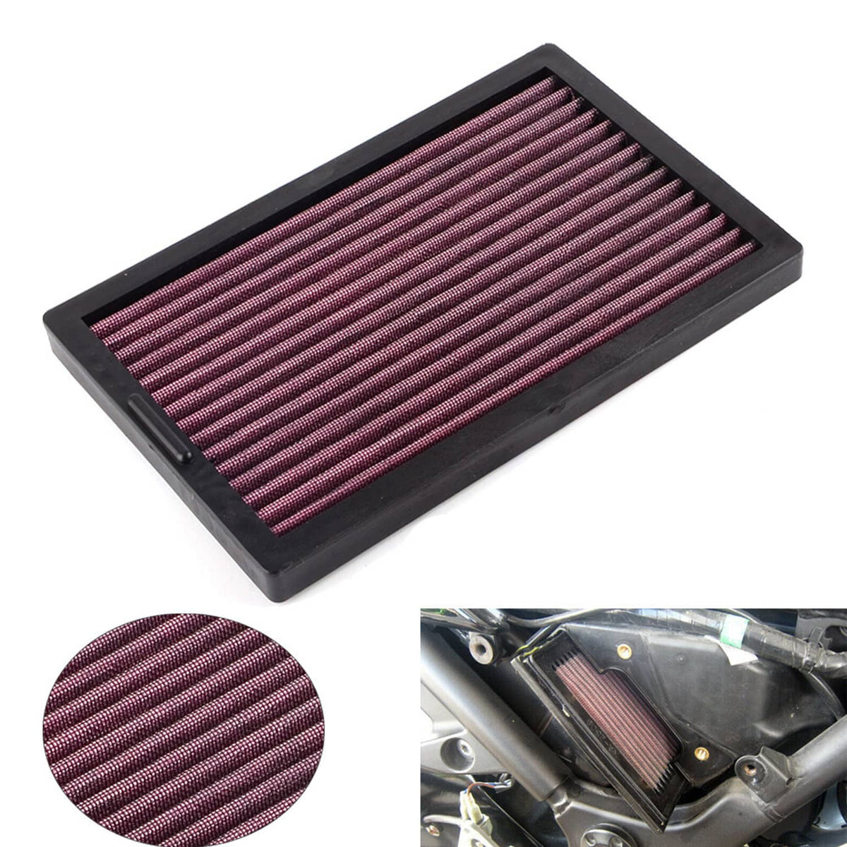Solidspare Air Intake Filter Cleaner For Kawasaki EX300 NINJA ABS 296/EX300 NINJA SE 296