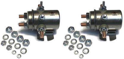 (2) 12V Winch Motor Industrial Switch Relay Solenoid  Continuous Duty 6 Terminal