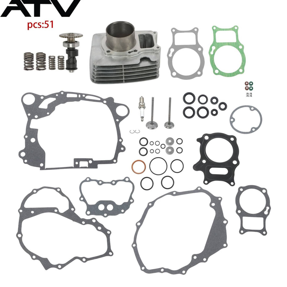 Solidspare For Honda Recon TRX250 2x4 02-18 Cylinder Camshaft Exhaust & Intake Valve Seals