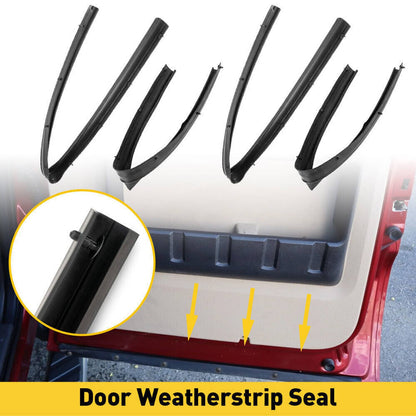 Solidspare Front & Rear Lower Door Weather Strip Seal For 99-16 Ford F250 F350 Crew Cab