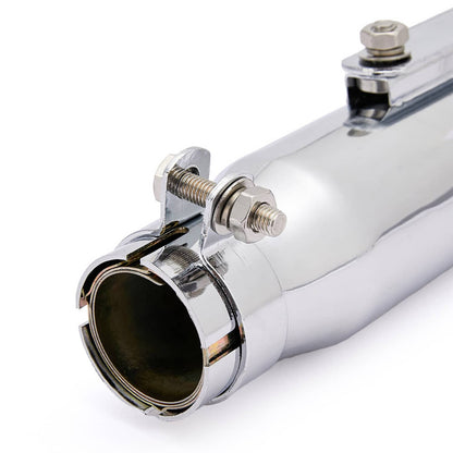 Solidspare 2X Universal Motorcycle Exhaust Pipe Muffler Slip Silencer For Harley Cafe Racer