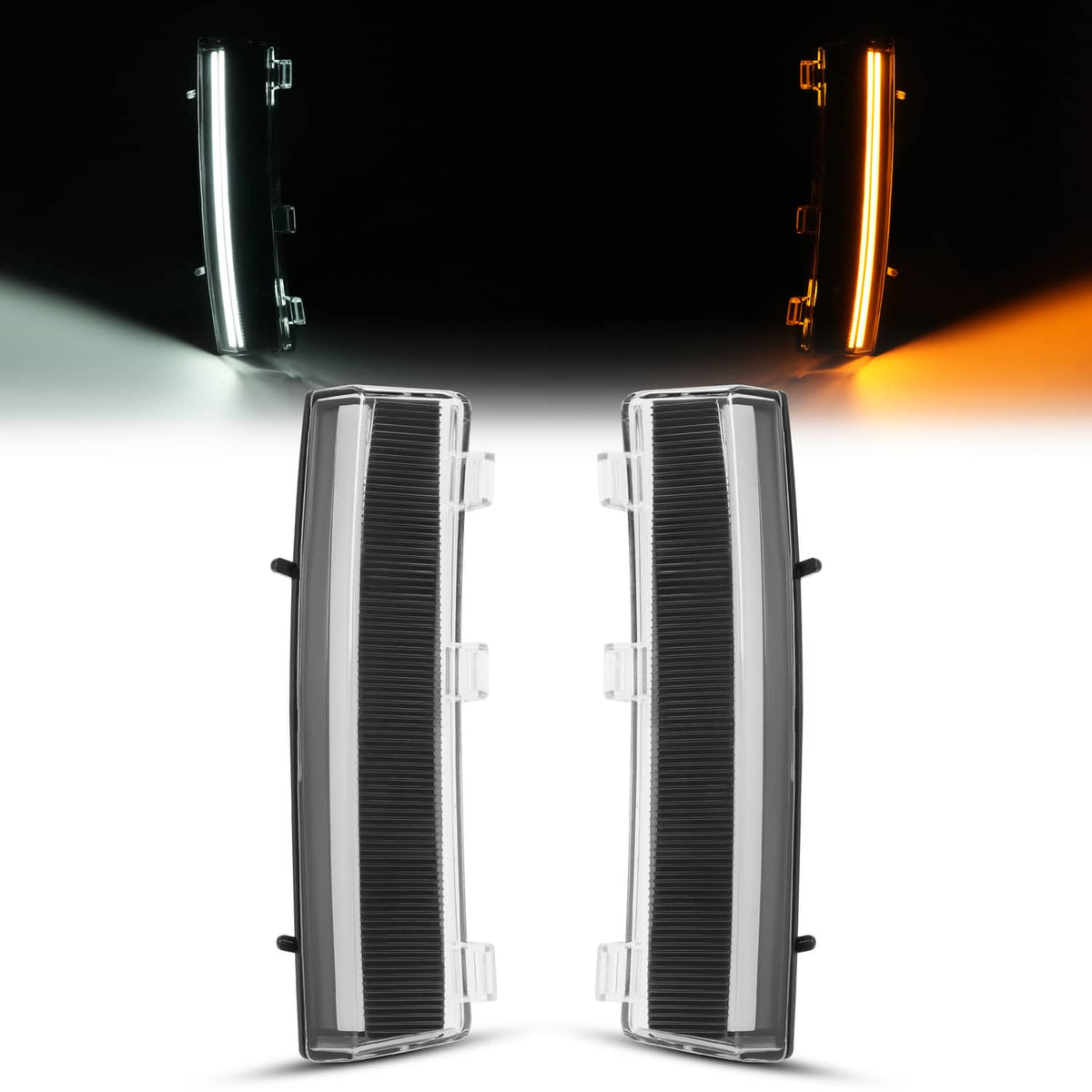 Solid Spare 2PCS LED Turn Signal Lights Side Marker Lamps+DRL For Nissan 350Z LCI 2006-2009
