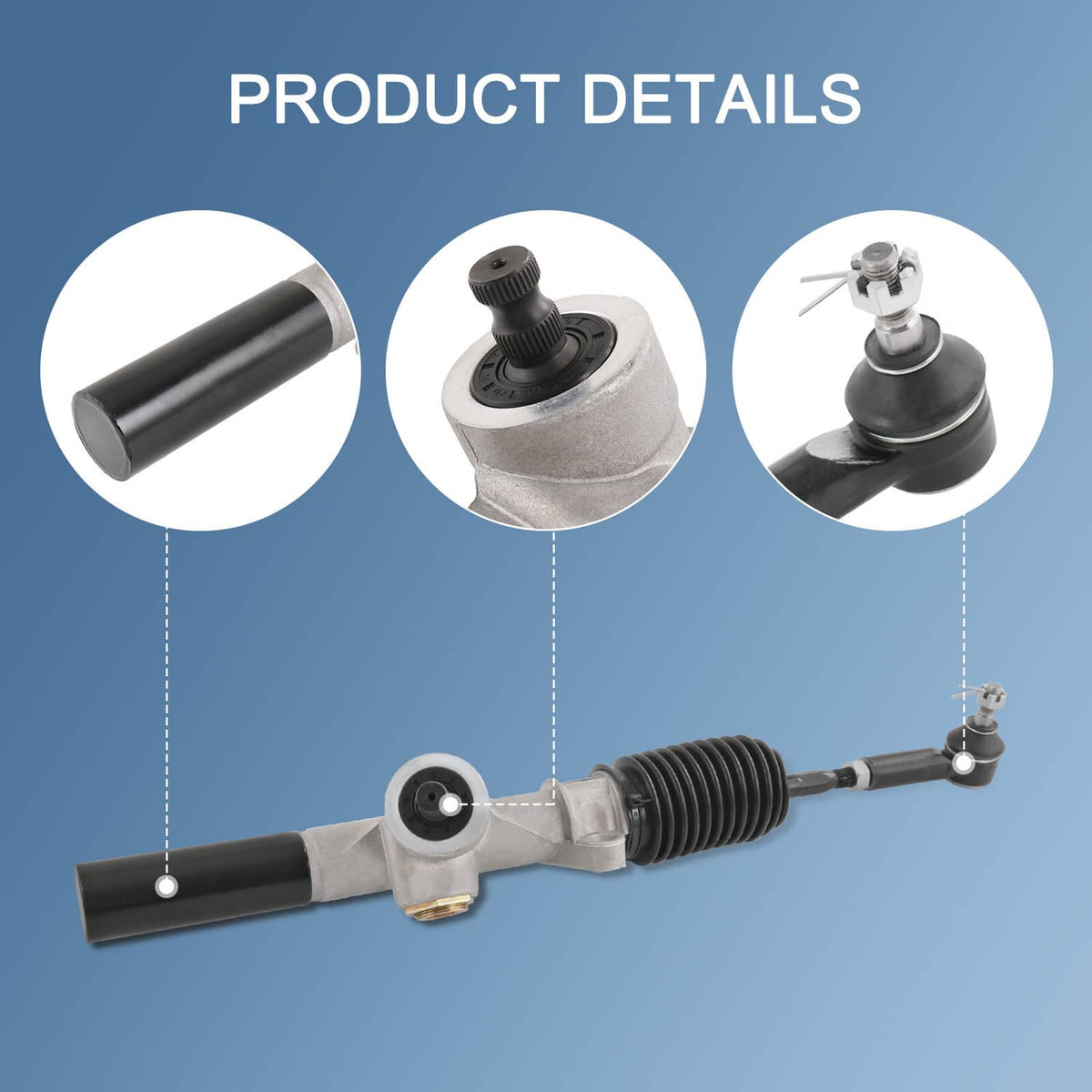 Solidspare Steering Gear Box Rack & Pinion Fits 2001-up EZGO Golf Cart TXT 70602G01