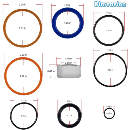 Solid Spare 6803329 Hydraulic Lift Cylinder Seals Kit for Bobcat 444 500 520 642 643 742 743