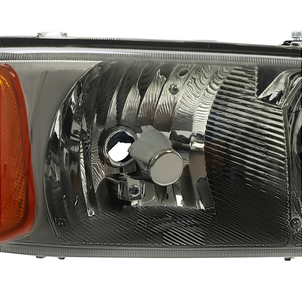 Solid Spare Chrome Headlights+Bumper Lamp Smoke Lens For GMC Sierra 1500 Yukon XL 1999-2007