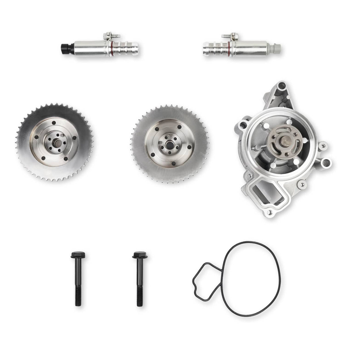 Solidspare For 09-17 GM 2.4L Ecotec Timing Chain Kit VCT Selenoid Actuator Oil Water Pump