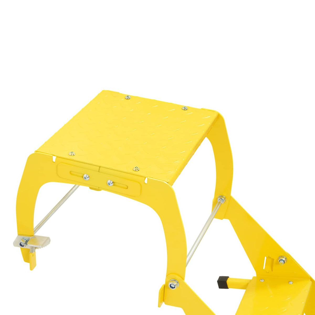 Solid Spare 2-Step 400 lb Truck Trailer Tire Step Non-Slip Platform Folding Heavy Duty