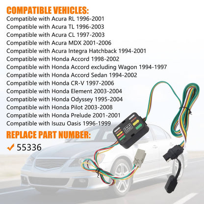 Solidspare Trailer Hitch Wiring Tow Harness 55336 For Honda Pilot 2003-2008 CR-V 1997-2006