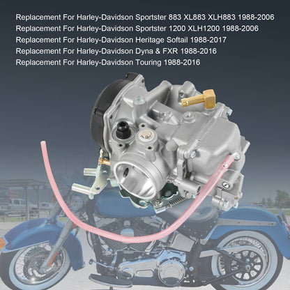 Solidspare Carburetor Carb Set for Harley Davidson Glide Sportster 40mm CV40 XL883 27490-04