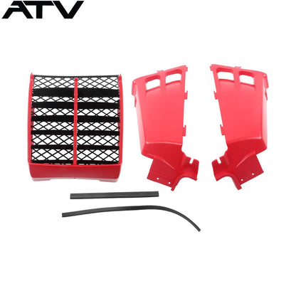 Solidspare Tank Side Outer Plastic Covers Integrated Red Grill For Yamaha Banshee 350 1991