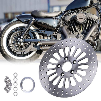 Solidspare Rear Disc Brake Rotor Fits For Harley Softail Deluxe 1984-2013 Touring 2000-2007