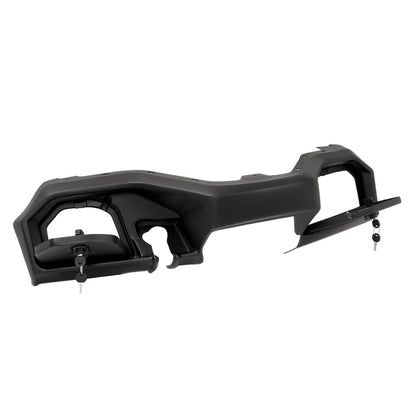 Solidspare For Yamaha Drive2 Drive 2 2017-Up Black Golf Cart Dashboard Dash Cover W/Key