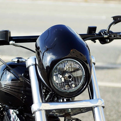 Solidspare For Harley Sportster XL 883 1200 Dyna Racer Front Cowl Headlight Fairing w/ Kits