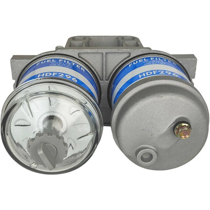 Solid Spare 81866599 Dual Fuel Filter Glass Bowl Fit for Ford John Deere Massey Ferguson