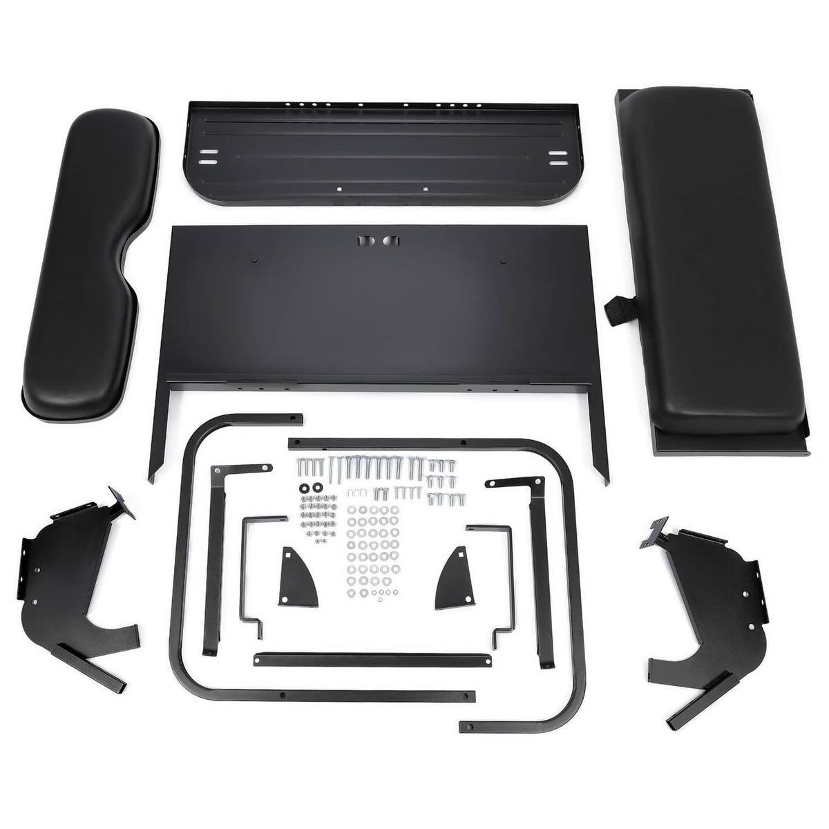 Solidspare For Yamaha G14-G22 Golf Cart Rear Seat Kit For G16 G19 G20 G21 Black Cushion