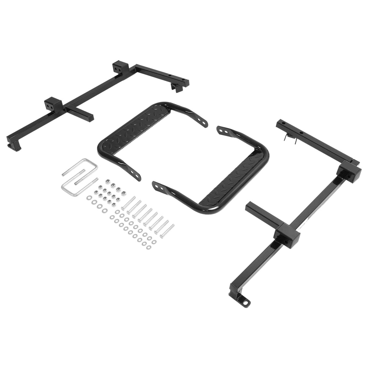 Solidspare 2PCS Black Nerf Bars / Running Boards for EZGO RXV 2008+ Gas/Electric Golf Cart