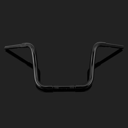 Solidspare Black 12" Rise Ape Hangers Handlebar Fit For Harley FLST FXST Sportster XL Dyna
