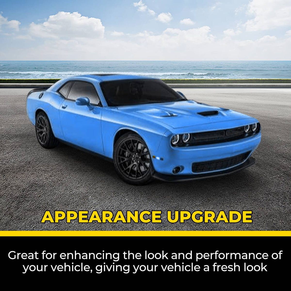 Solid Spare For Dodge Challenger GT & SRT & R/T 2015-2023 Front Bumper Lip Valance Splitter