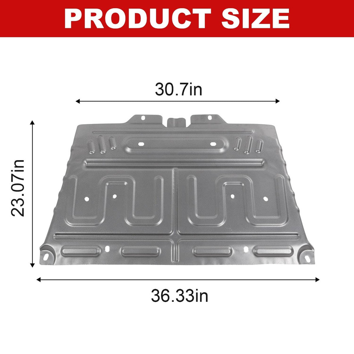 Solidspare For Ford F-150 2015-2024 Upgrade Manganese Steel Splash Panel Shield ML3Z-7222-D