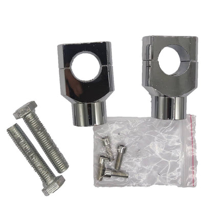Solidspare US 1" Motorcycle Handlebar Risers for Harley Davidson Dirt Pit Bike (Chrome)