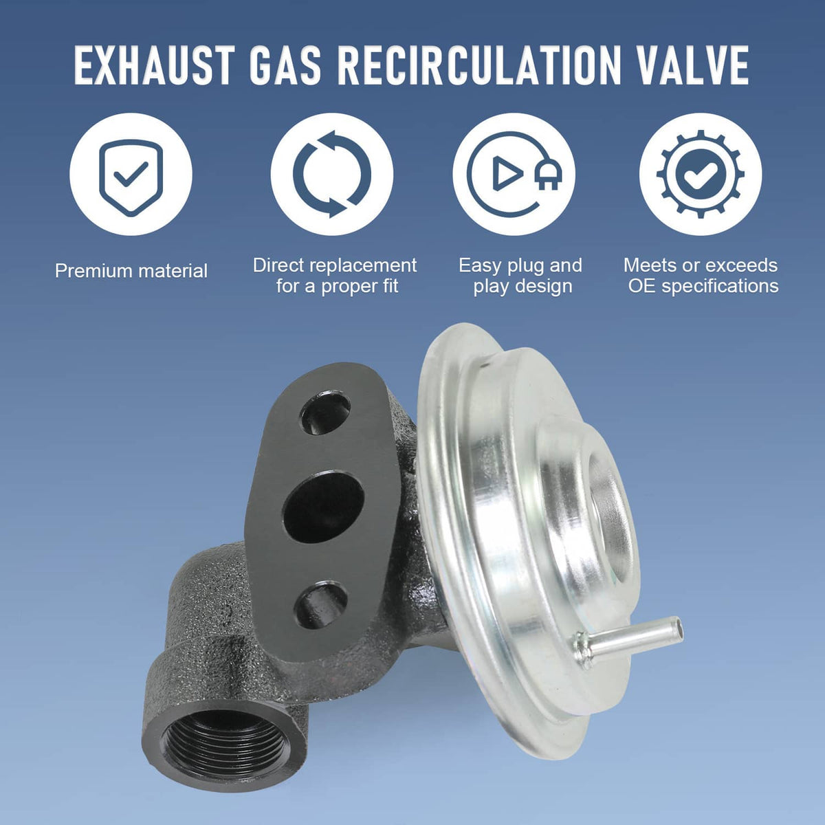 Solidspare EGR Valve Exhaust Gas Recirculation For Ford Lincoln Mazda Mercury EGV464 NEW