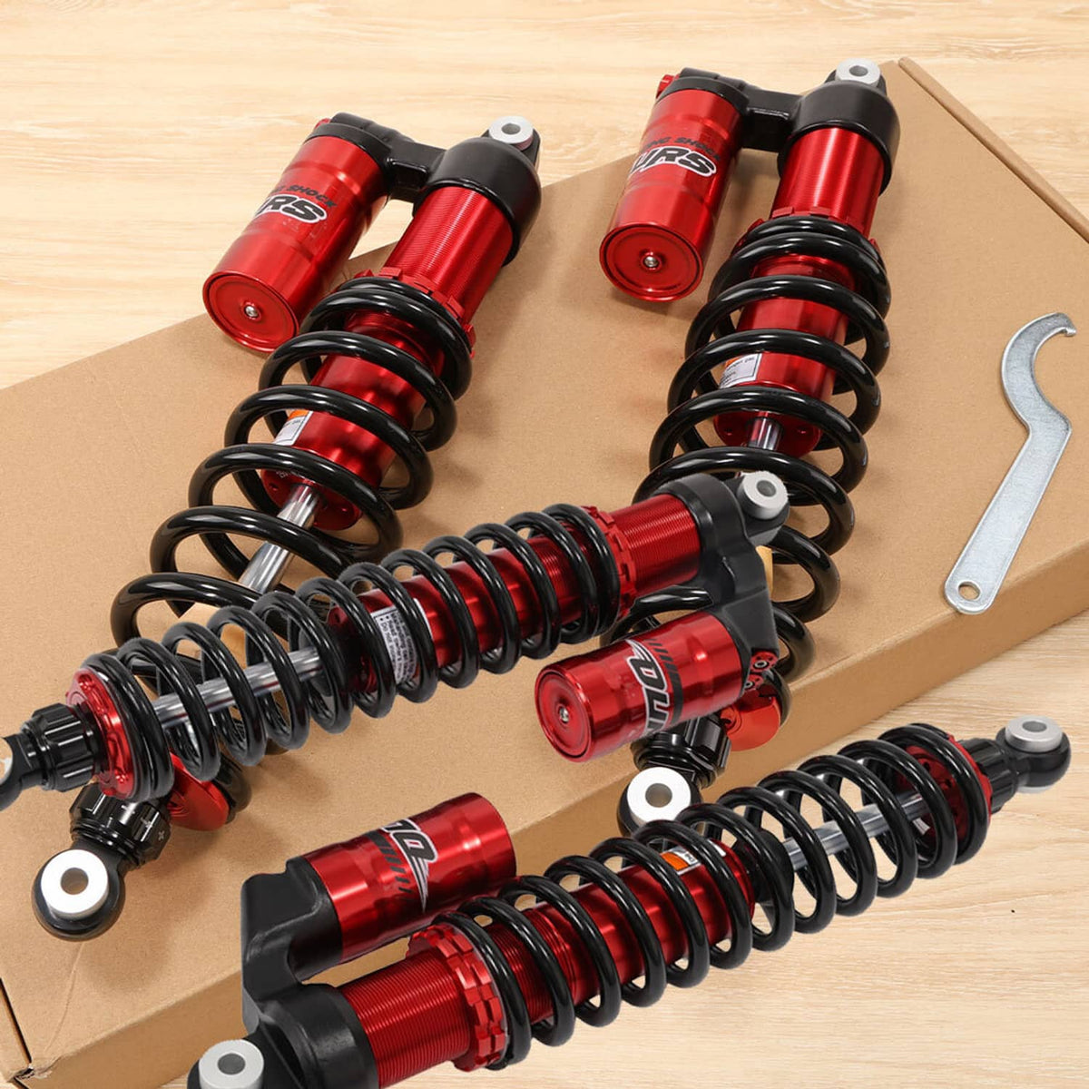 Solidspare Front and Rear Shocks Suspension Kit For Polaris Ranger 1000 Crew / Full Size