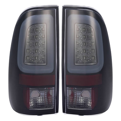 Solid Spare For 1997-03 Ford F150 99-07 F250 F350 Black Smoke LED Tube Tail Light Brake Lamp