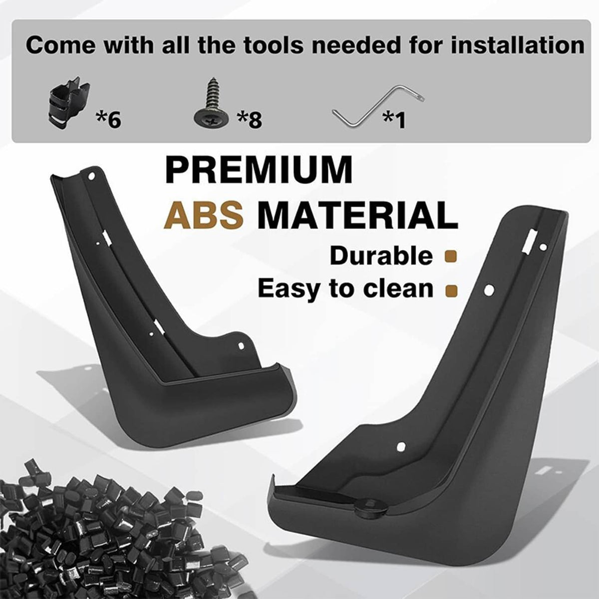 Solidspare 4x Car Splash Guards Mud Flaps Guards Accessories For 2025+ Chevrolet Equinox