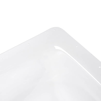 Solidspare For RV Camper Truck Skylight Cover Outer Dome Bubble Top Roof 18" x 26" Clear