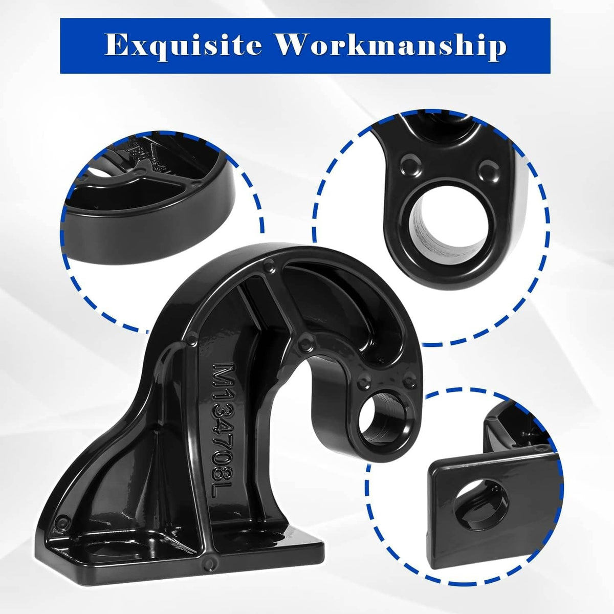 Solidspare M134708L Left Hand Lower Hood Pivot For Peterbilt 377 378 379 Replaces 13-04708L