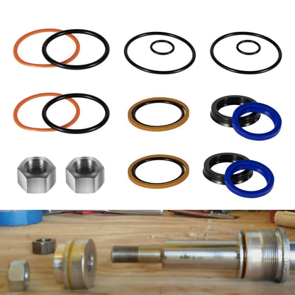 Solidspare 2 sets 6803329 7137769 Hydraulic Lift Cylinder Seal Kit for Bobcat 444, 500, 520