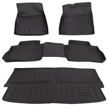 Solidspare Waterproof Floor Mat and Rear Cargo Liner For 2021-2025 Nissan Rogue 4Pcs/set